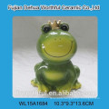 ceramic cute green frog design piggy bank